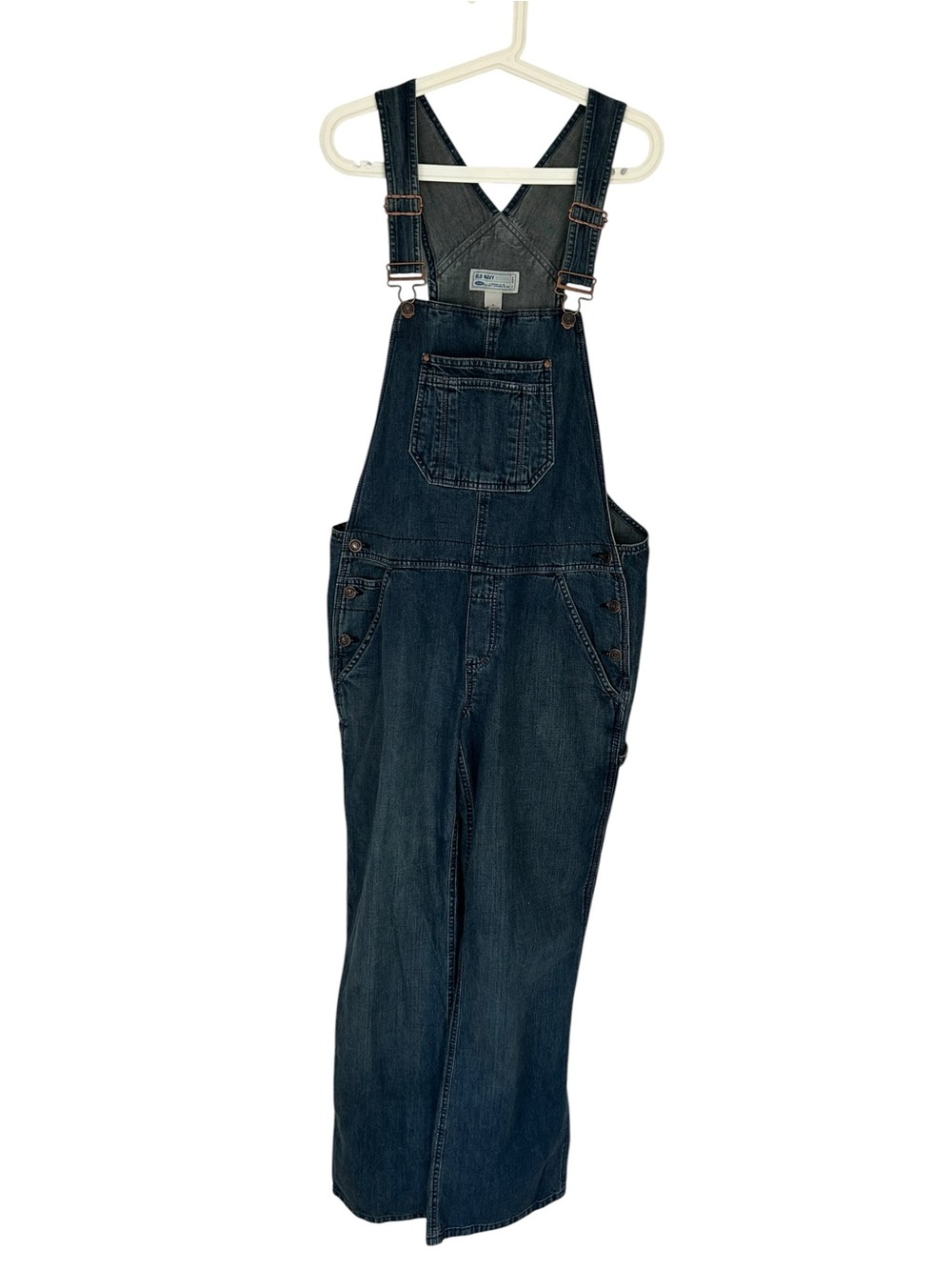 GAP‎ Classic Denim Overalls Women's Size L Relaxed Blue Jean